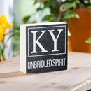 State Wooden Plock Kentucky 6x6"