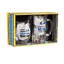 Los Angeles Rams, Stemless 17OZ Wine & Beer 16 OZ  Gift Set