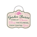 Garden of Wonder Garden Sign, Metal Hanging Sign, Fairy Garden