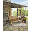 Wooden swing bench
