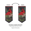 Cardinal and Evergreen Garden Flag