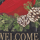 Cardinal and Evergreen Garden Flag