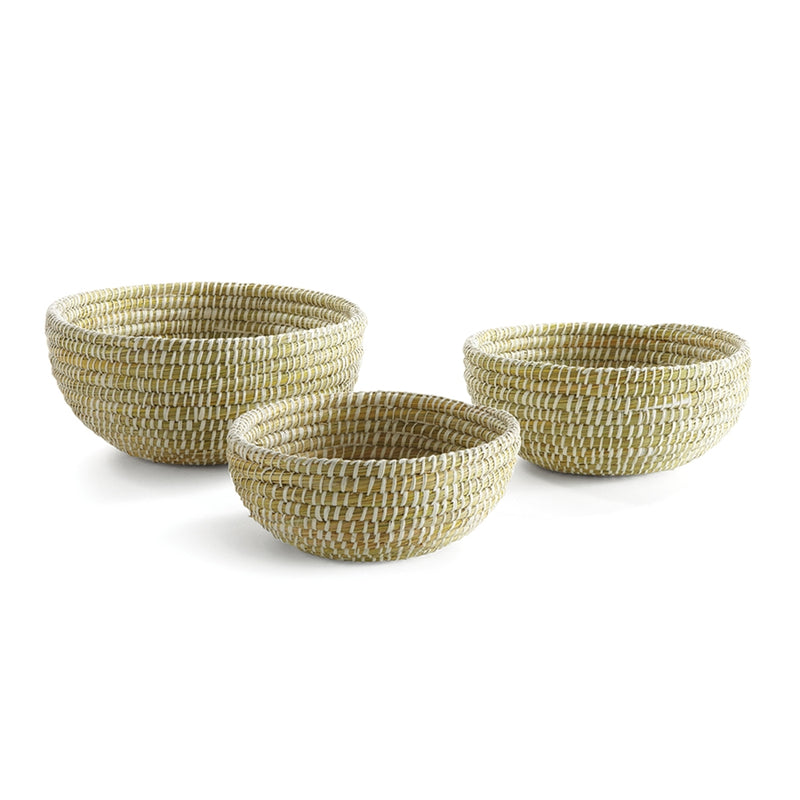 Rivergrass Low Baskets , Set of 3