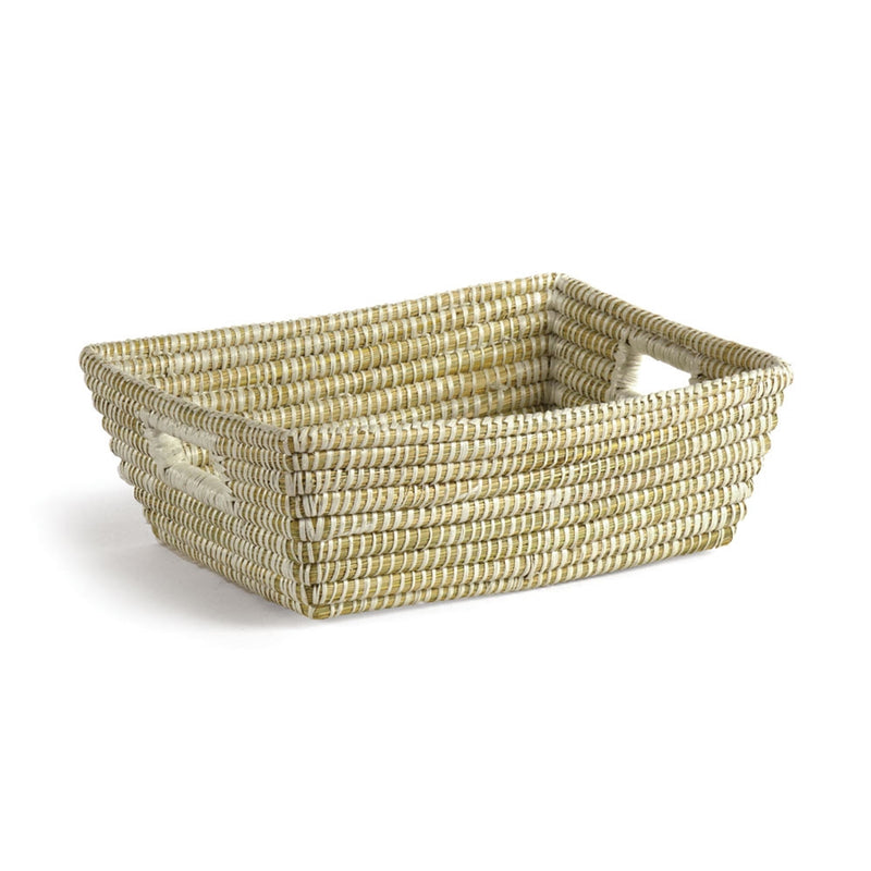 Rivergrass Rect Basket W/Handles