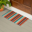 Southwest Pueblo PVC Trapper Mat, Serape Stripe, 28"x16"
