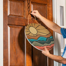 Southwest Sunrise Wood Door Decor, Landscape, 18"