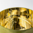 Carrot-Etched Glass Hurricane, Large