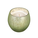 Bunny Blooms Egg Mercury Glass Candle Smoke Green