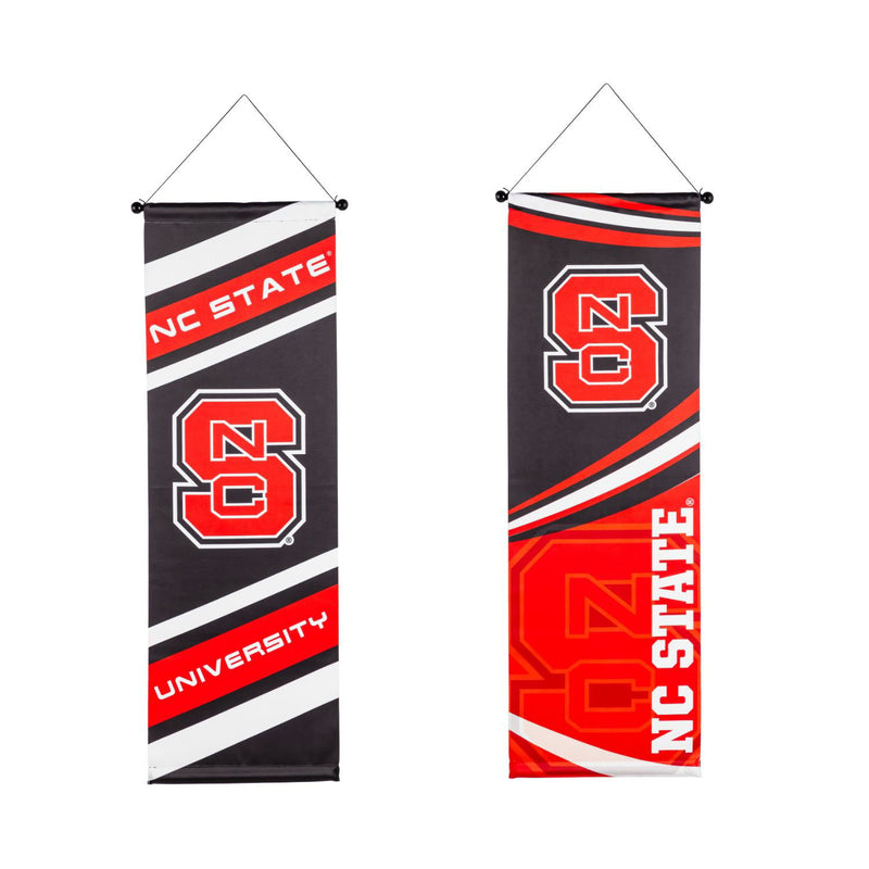 Evergreen Flag,North Carolina State University, Dowel Banner,15x0.25x46 Inches