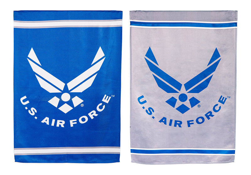 Evergreen Flag,Embossed Suede Flag, House Size, Air Force,28x0.2x44 Inches