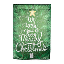 We Wish You a Merry Christmas Lustre Reversible House Flag,13lu11319fb