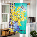 Spring Forsythia Suede House Flag,13s11242