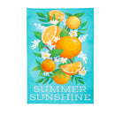 Summer Sunshine Linen Garden Flag,14l11794