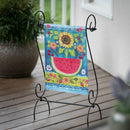 Folk Sunflower Suede Garden Flag,14s11715