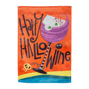 Happy Hallowine Suede Garden Flag,14s11912