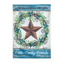 Faith Family Friends Country Star Garden Strie Flag,14t9774
