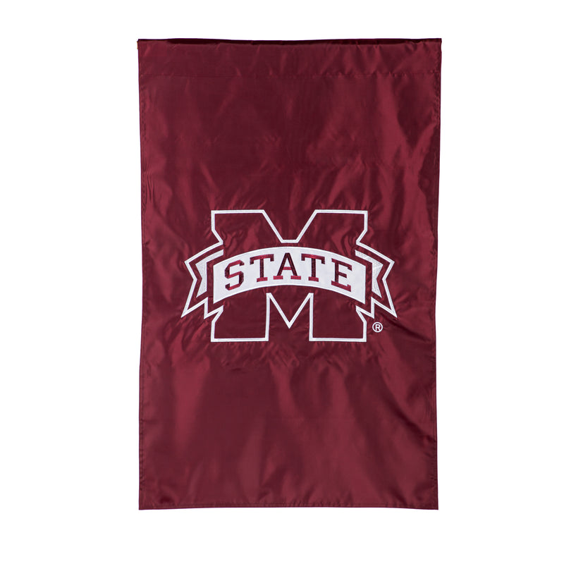 Evergreen Flag,Applique Flag, Reg, Mississippi State University,28x44x0.1 Inches