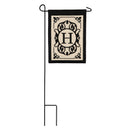 Cambridge Monogram Garden Applique Flag, Letter H,169004h