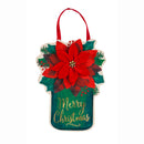Poinsettia Mason Jar Door Decor,2dhb1471