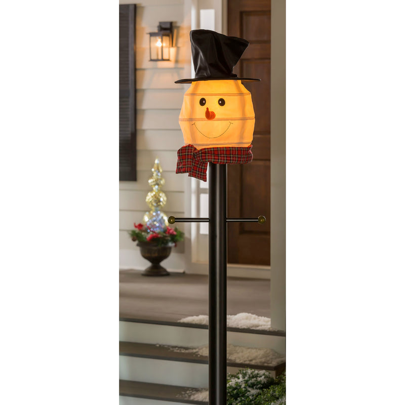 Snowman Lamp Post Buddy,  14"x0.3"x19"inches