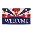 Patriotic Welcome Coir Mat,2rm1120
