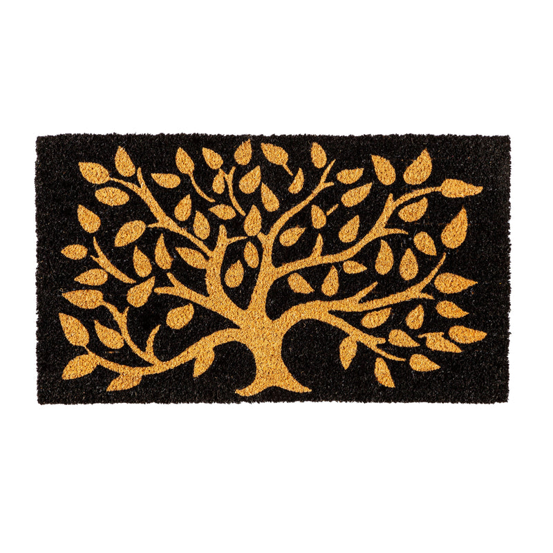 Evergreen Floormat,Tree of Life Coir Mat,0.56x28x16 Inches