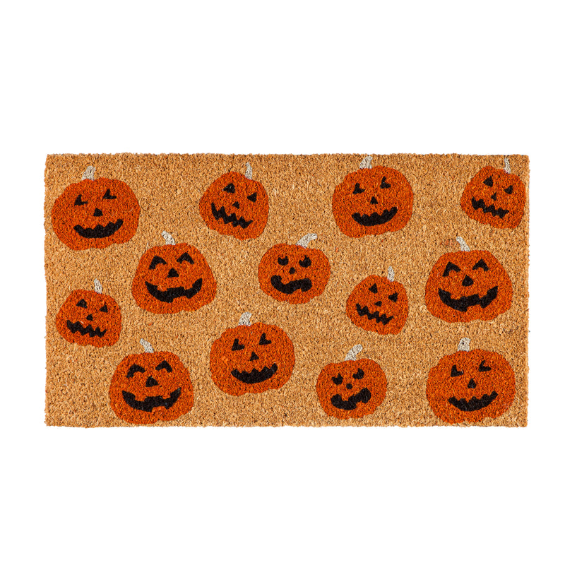 Evergreen Floormat,Halloween Coir Mat, 3 Asst,28x0.56x16 Inches