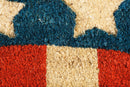 Patriotic Stripes Coir Mat,2rm370