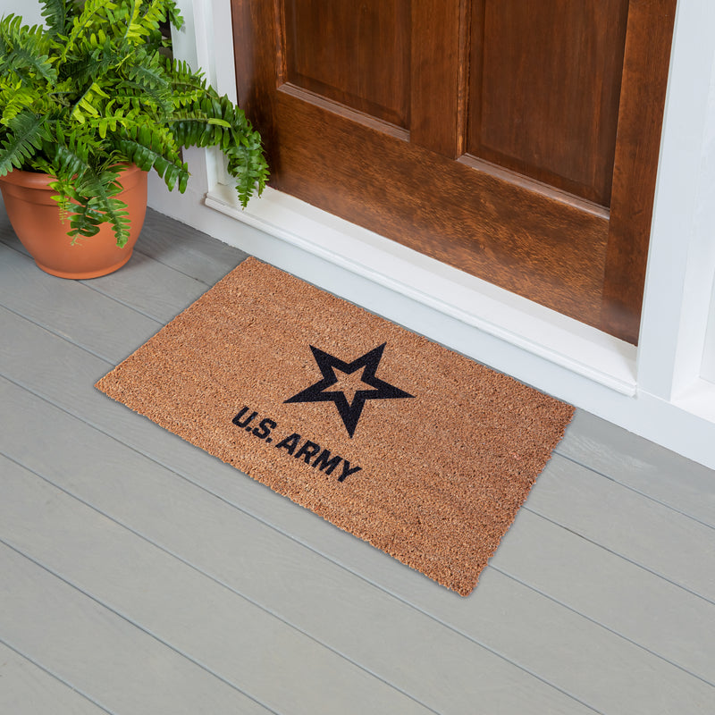 Evergreen Floormat,Coir Mat, 16"x28", US Army,28x16x1.5 Inches