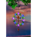 Solar Double Sided Hanging Decor, Dragonfly with Florals,2sp7240
