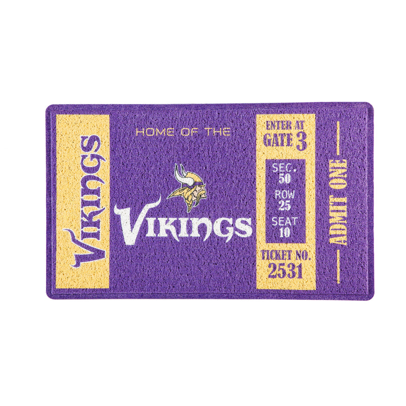 Evergreen Floormat,Turf Mat, Minnesota Vikings,30x0.47x18 Inches