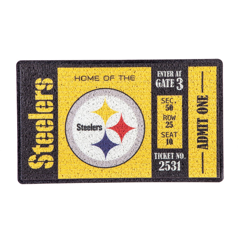 Evergreen Floormat,Turf Mat, Pittsburgh Steelers,30x0.47x18 Inches