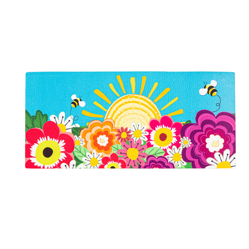 Evergreen Floormat,Hello Sunshine Sassafras Switch Mat,0.25x22x10 Inches