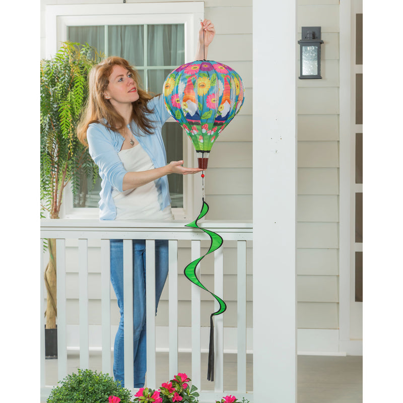 Evergreen Ballon Spinner,Garden Gnome Balloon Spinner,55x15x15 Inches