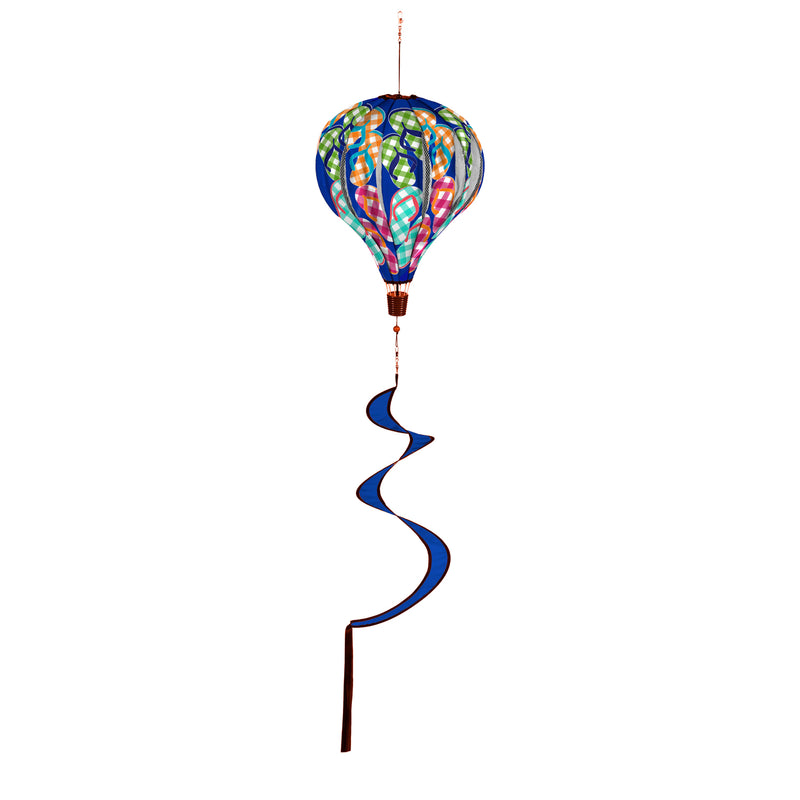 Evergreen Ballon Spinner,Plaid Flip Flops Balloon Spinner,15x55x15 Inches
