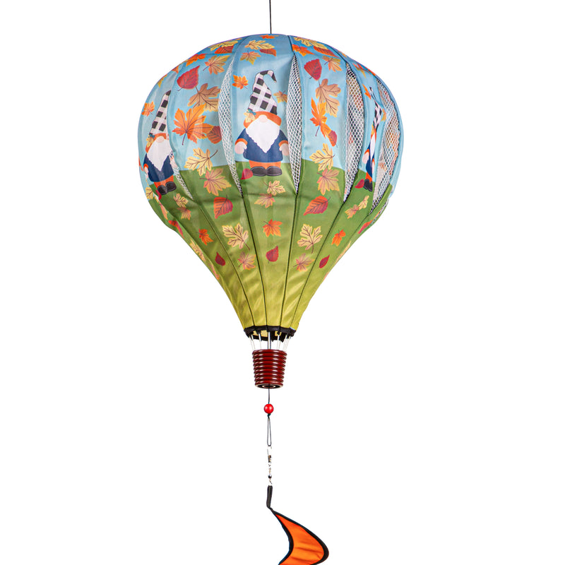 Evergreen Ballon Spinner,Fall Plaid Gnome Balloon Spinner,15x55x15 Inches