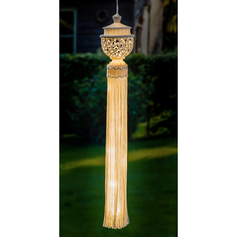 Lighted Tassel, Ivory,  3"x45.5"x3"inches