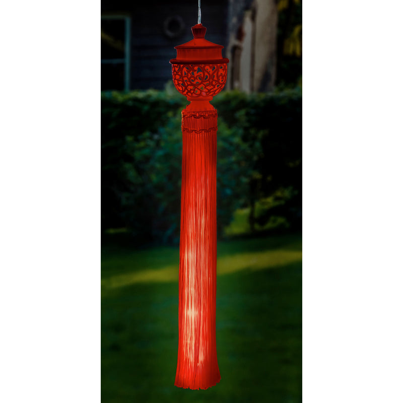 Lighted Tassel, Red,  3"x45.5"x3"inches