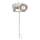 47.25"H Thermometer Galvanized Tractor Garden Stake,47m2169