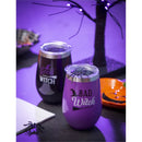 Double Wall Vacuum Wine Tumbler Gift Set, Set of 2, 12 OZ, Good Witch/Bad Witch,p3755004