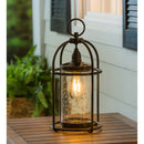 Solar Metal Lantern With Clear Glass,pha029