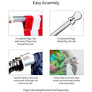 Chrome Finish Aluminum Pole w/ Anti Wrap Tube