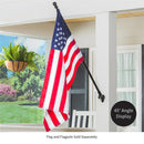 Bracket, Black, 2 Position, Cast Iron