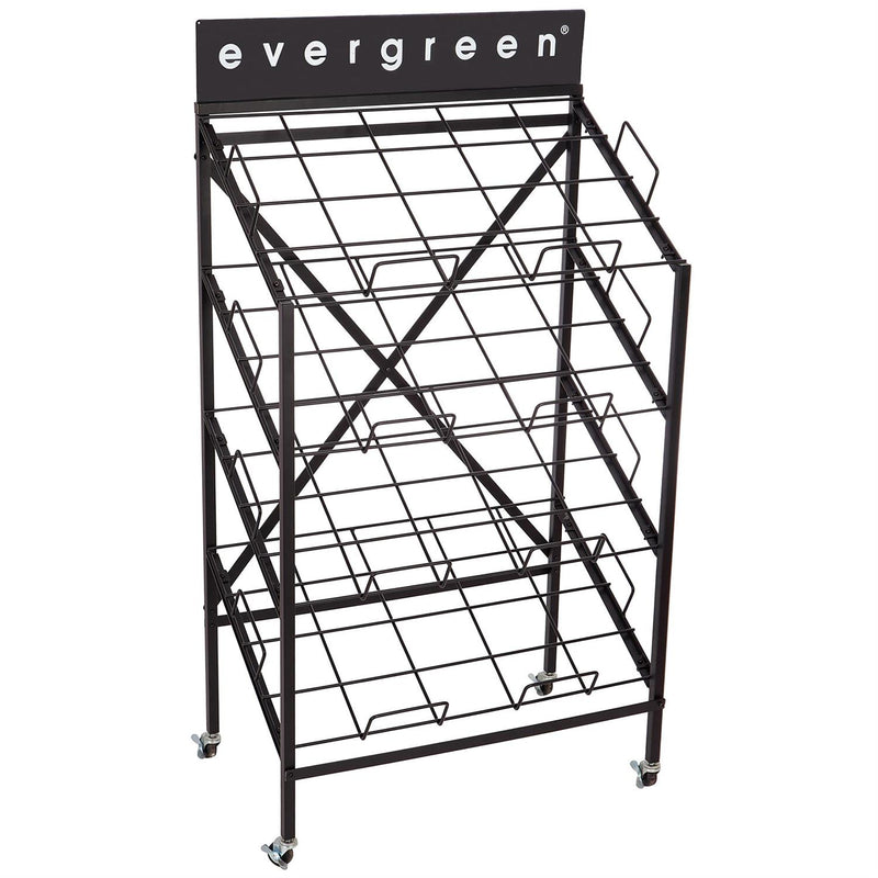 4-Shelf Metal Evergreen Floor Mat Display
