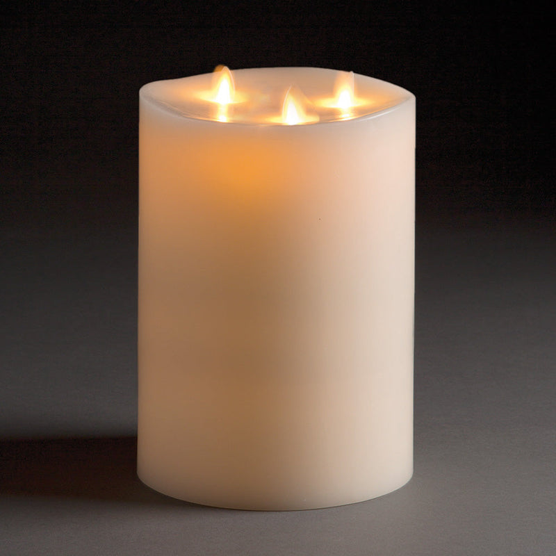 NAPA Home & Garden, LIGHTLI Moving Flame Indoor Tri-Flame Pillar