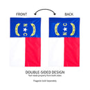 North Carolina State Flag House Applique Flag