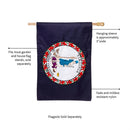 Virginia State Flag, Regular, Applique