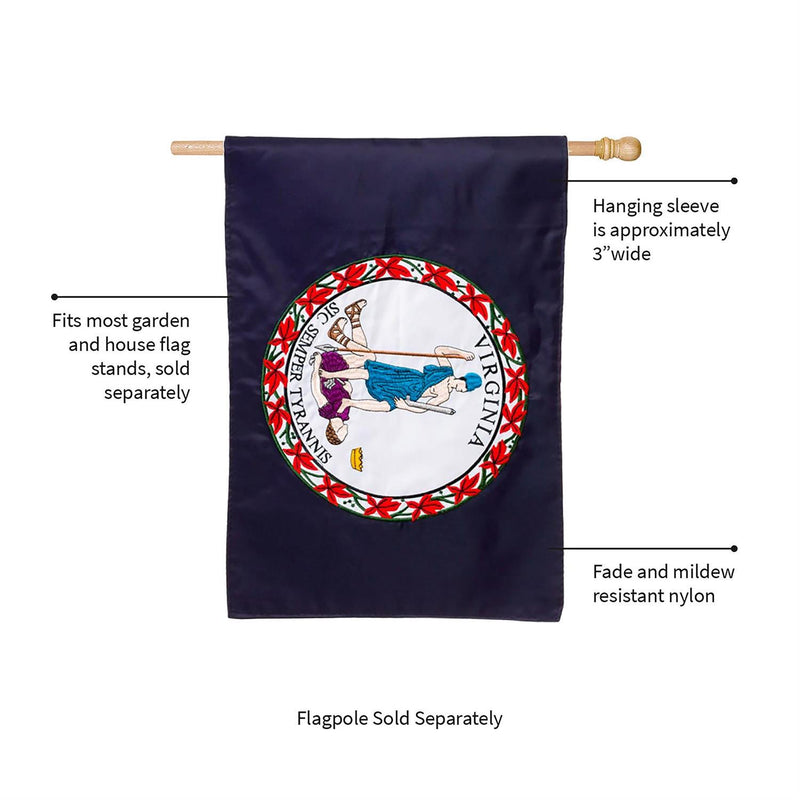 Virginia State Flag, Regular, Applique