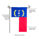 NC State Garden Applique Flag