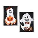 Girl and Boy Ghost Reversible Burlap House Flag
